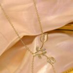 By Queen Ασημένιο Gold Plated Κολιέ Τουλίπα Mε Ζιργκόν - Image 13