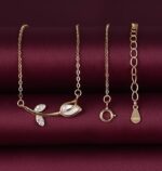 By Queen Ασημένιο Gold Plated Κολιέ Τουλίπα Mε Ζιργκόν - Image 15