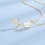 By Queen Ασημένιο Gold Plated Κολιέ Τουλίπα Mε Ζιργκόν - Image 3