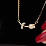 By Queen Ασημένιο Gold Plated Κολιέ Τουλίπα Mε Ζιργκόν - Image 5