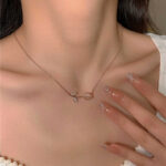 By Queen Ασημένιο Rose Gold Plated Κολιέ Τουλίπα Mε Ζιργκόν - Image 2