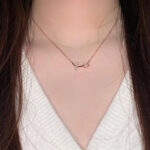 By Queen Ασημένιο Rose Gold Plated Κολιέ Τουλίπα Mε Ζιργκόν - Image 6