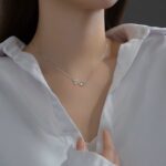 By Queen Ασημένιο Minimal Elegant Κολιέ Τουλίπα Mε Ζιργκόν - Image 12