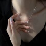 By Queen Ασημένιο Minimal Elegant Κολιέ Τουλίπα Mε Ζιργκόν - Image 6