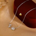 By Queen Ασημένιο Minimal Elegant Κολιέ Τουλίπα Mε Ζιργκόν - Image 9