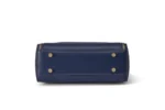 By Queen Δερμάτινη Γυναικεία Τσάντα Tote Χειρός Navy Blue - Image 13