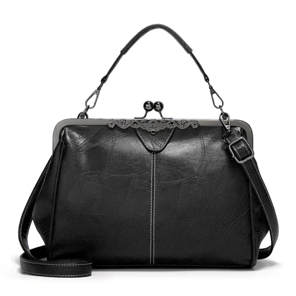 By Queen Unisex Vintage Τσάντα Μαύρη