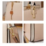By Queen Leather Γυναικεία Τσάντα Δερμάτινη Χειρός - Ώμου Μπεζ - Image 7