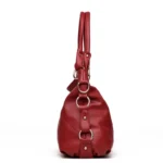 By Queen Γυναικεία Τσάντα Shopper Κόκκινη - Image 8