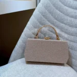 By Queen Βραδινό χρυσο Clutch Τσαντάκι με Micro Strass - Image 7