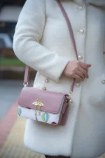 By Queen Γυναικεία Tote Flap Τσάντα Ροζ - Image 3