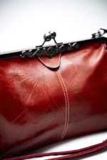 By Queen Unisex Vintage Τσάντα Μπορντό - Image 3