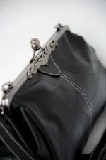 By Queen Unisex Vintage Τσάντα Μαύρη - Image 4