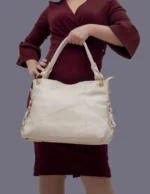 By Queen Γυναικεία Τσάντα Shopper Μπεζ - Image 4