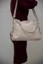By Queen Γυναικεία Τσάντα Shopper Μπεζ - Image 5