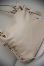By Queen Γυναικεία Τσάντα Shopper Μπεζ - Image 12