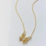 By Queen Κολιέ Butterfly Lace Επιχρυσωμένη με Zircon - Image 7