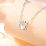 By Queen Jewelry Set Swan Pearl And  Zircon Silver - Image 4