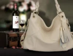 By Queen Γυναικεία Τσάντα Shopper Μπεζ - Image 8