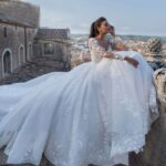 By Queen Νυφικό Ball Gown Mε Δαντέλα Και Μακριά Μανίκια - Image 3