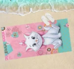 Πετσέτα Θαλάσσης Marie Aristocats Pink