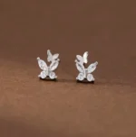 By Queen Σκουλαρίκια Καρφωτά Butterfly - Image 4