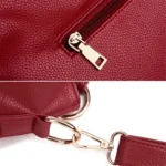 By Queen Γυναικεία Τσάντα Shopper Κόκκινη - Image 12