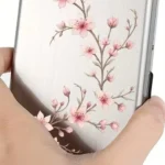 By Queen Floral Cherry Blossom Metal Card Holder