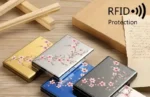 By Queen Floral Cherry Blossom Metal Card Holder - Image 9