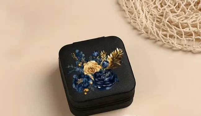 gift jewelry midnight bloom floral1 By Queen Κοσμηματοθήκη Midnight Bloom Με Floral Σχέδιο - Image 1