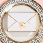By Queen Elegant Ceremonial Box Κουτί Δώρου Με Χρυσή Σφραγίδα