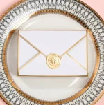 By Queen Elegant Ceremonial Box Κουτί Δώρου Με Χρυσή Σφραγίδα