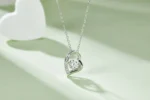By Queen Κολιέ Καρδιά Με Ζιργκόν Silver - Image 7