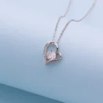 By Queen Κολιέ Καρδιά Με Ζιργκόν Silver - Image 15