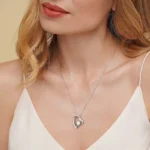 By Queen Κολιέ Καρδιά Με Ζιργκόν Silver - Image 14
