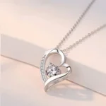 By Queen Κολιέ Καρδιά Με Ζιργκόν Silver - Image 13