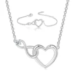 By Queen Κολιέ Sivler Infinity Heart Καρδιά Και Άπειρο - Image 5