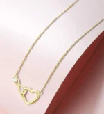 By Queen Κολιέ Gold Infinity Heart Καρδιά Και Άπειρο - Image 8