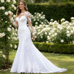 By Queen Νυφικό Με Δαντέλα Και Μακριά Μανίκια Elegant Bridal Gown - Image 16