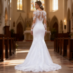 By Queen Νυφικό Με Δαντέλα Και Μακριά Μανίκια Elegant Bridal Gown - Image 19