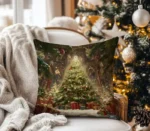 By Queen Limited Festive Edition Μαξιλαροθήκη Χριστουγεννιάτικο Δέντρο Με Δώρα 45x45εκ. - Image 4