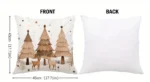 By Queen Limited Festive Edition Μαξιλαροθήκη “Scandinavian Serene Christmas” Με Τάρανδους Και Πεύκα 45x45εκ. - Image 10