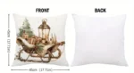 By Queen Limited Festive Edition Μαξιλαροθήκη Serene Christmas Glow Με Vintage Έλκηθρο 45x45εκ. - Image 9