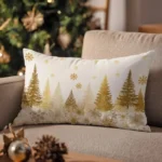 By Queen Limited Festive Edition Μαξιλαροθήκη Χρυσαφένιο Δάσος 50x30εκ.
