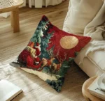 By Queen Limited Festive Edition Μαξιλαροθήκη Με Άγιο Βασίλη & Έλκηθρο 45x45εκ. - Image 3