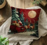 By Queen Limited Festive Edition Μαξιλαροθήκη Με Άγιο Βασίλη & Έλκηθρο 45x45εκ. - Image 9