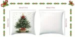 By Queen Limited Festive Edition Μαξιλαροθήκη Tree Με Κόκκινες Μπάλες Και Χρυσό Αστέρι 45x45εκ. - Image 9