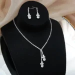 By Queen Elegant Crystal Κολιέ Και Σκουλαρίκια Με Λαμπερές Πέτρες - Image 10