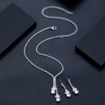 By Queen Elegant Crystal Κολιέ Και Σκουλαρίκια Με Λαμπερές Πέτρες - Image 20