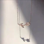 By Queen Ασημένιο Rose Gold Plated Κολιέ Τουλίπα Mε Ζιργκόν - Image 13